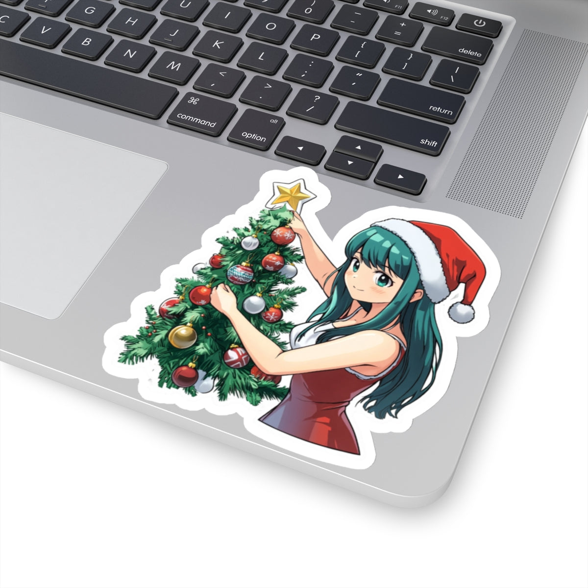 Festive Christmas Tree Kiss-Cut Stickers for Holiday Cheer