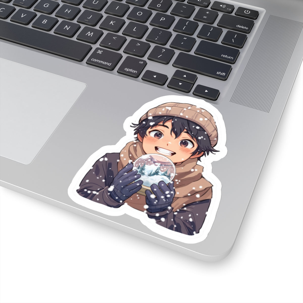 Winter Magic Kiss-Cut Stickers - Cozy Snow Globe Design for Seasonal Cheer