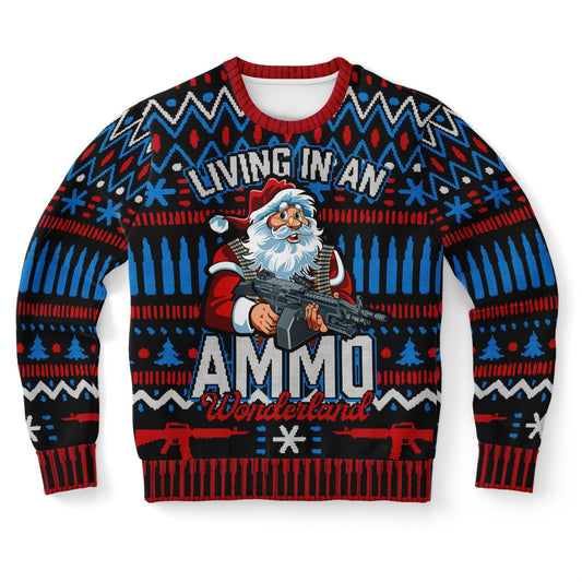 Limited edition Ammo Wonderland ugly Christmas sweater