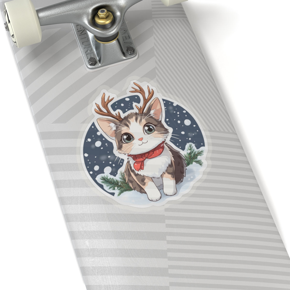 Cute Holiday Cat Stickers | Kiss-Cut Winter Stickers for Cat Lovers