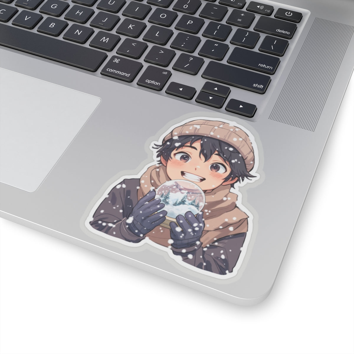 Winter Magic Kiss-Cut Stickers - Cozy Snow Globe Design for Seasonal Cheer