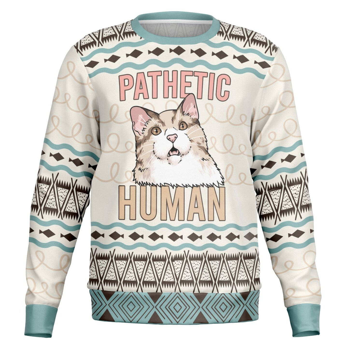 limited edition Pathetic Human ugly christmas sweater