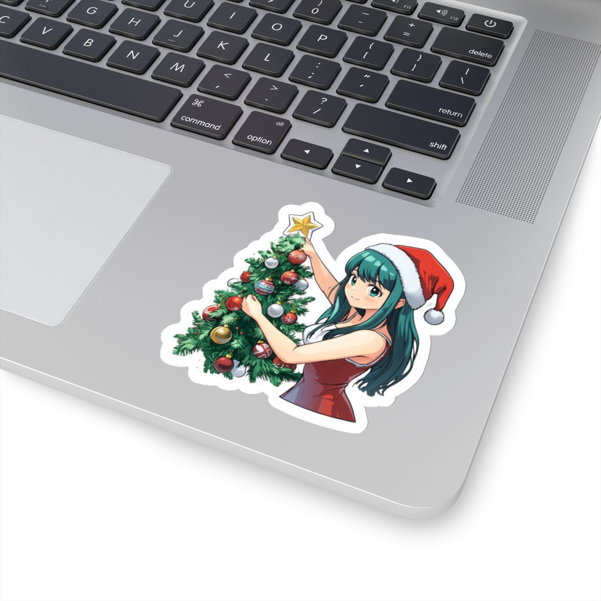 Festive Christmas Tree Kiss-Cut Stickers for Holiday Cheer