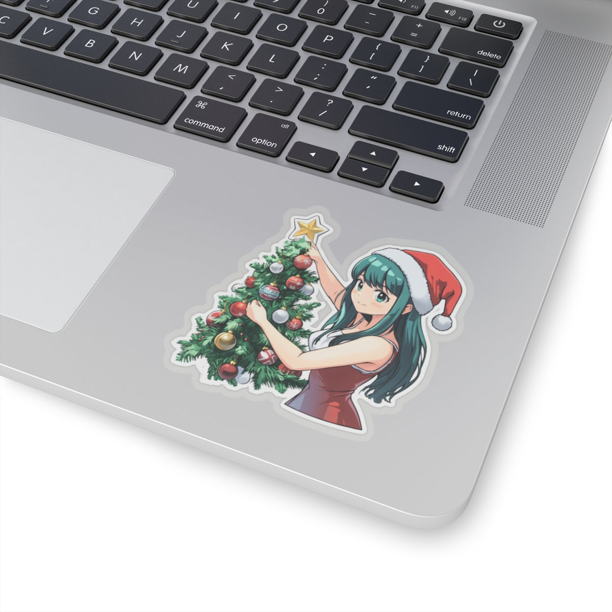 Festive Christmas Tree Kiss-Cut Stickers for Holiday Cheer