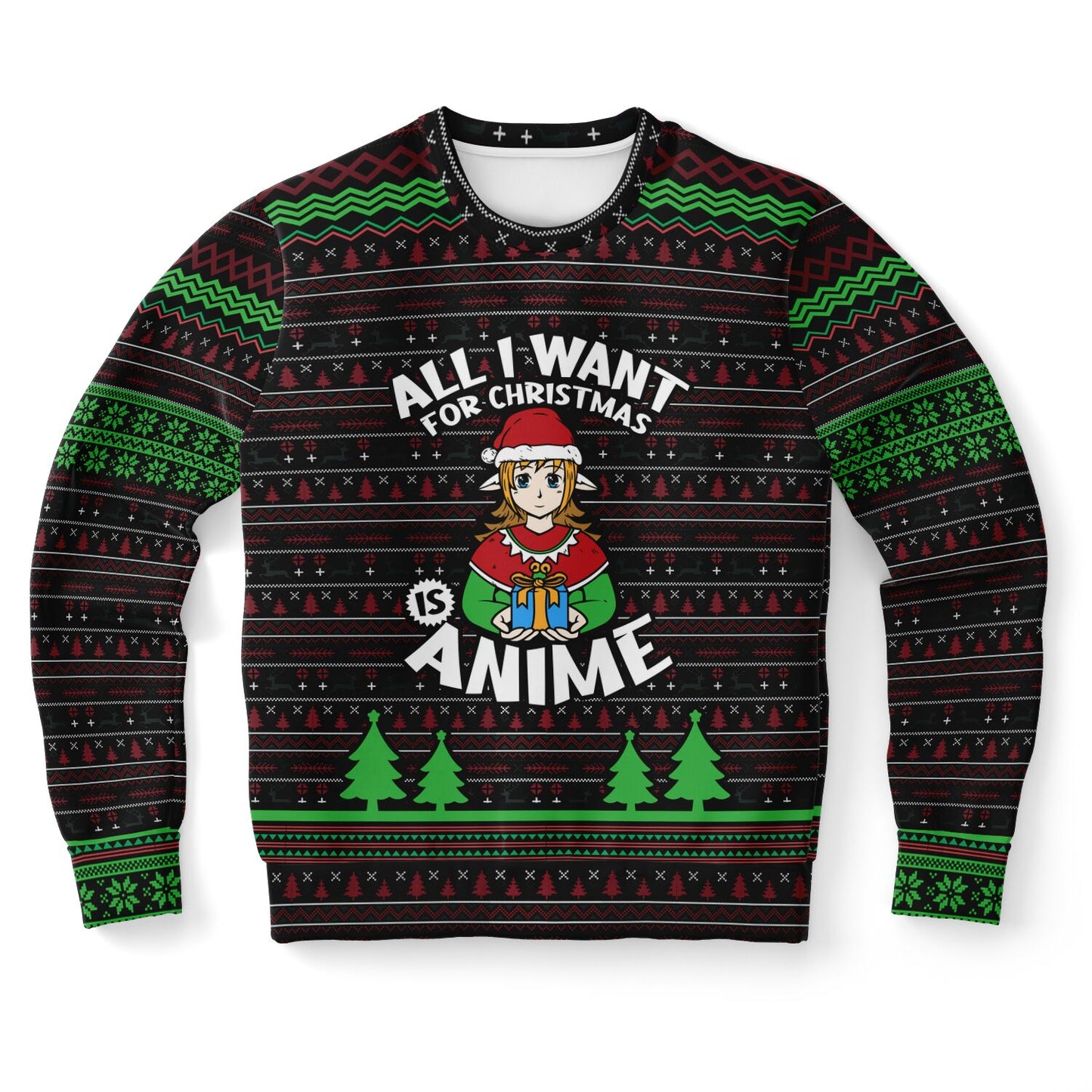 Limited edition ugly Christmas sweater anime edition