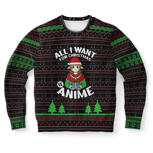 Limited edition ugly Christmas sweater anime edition