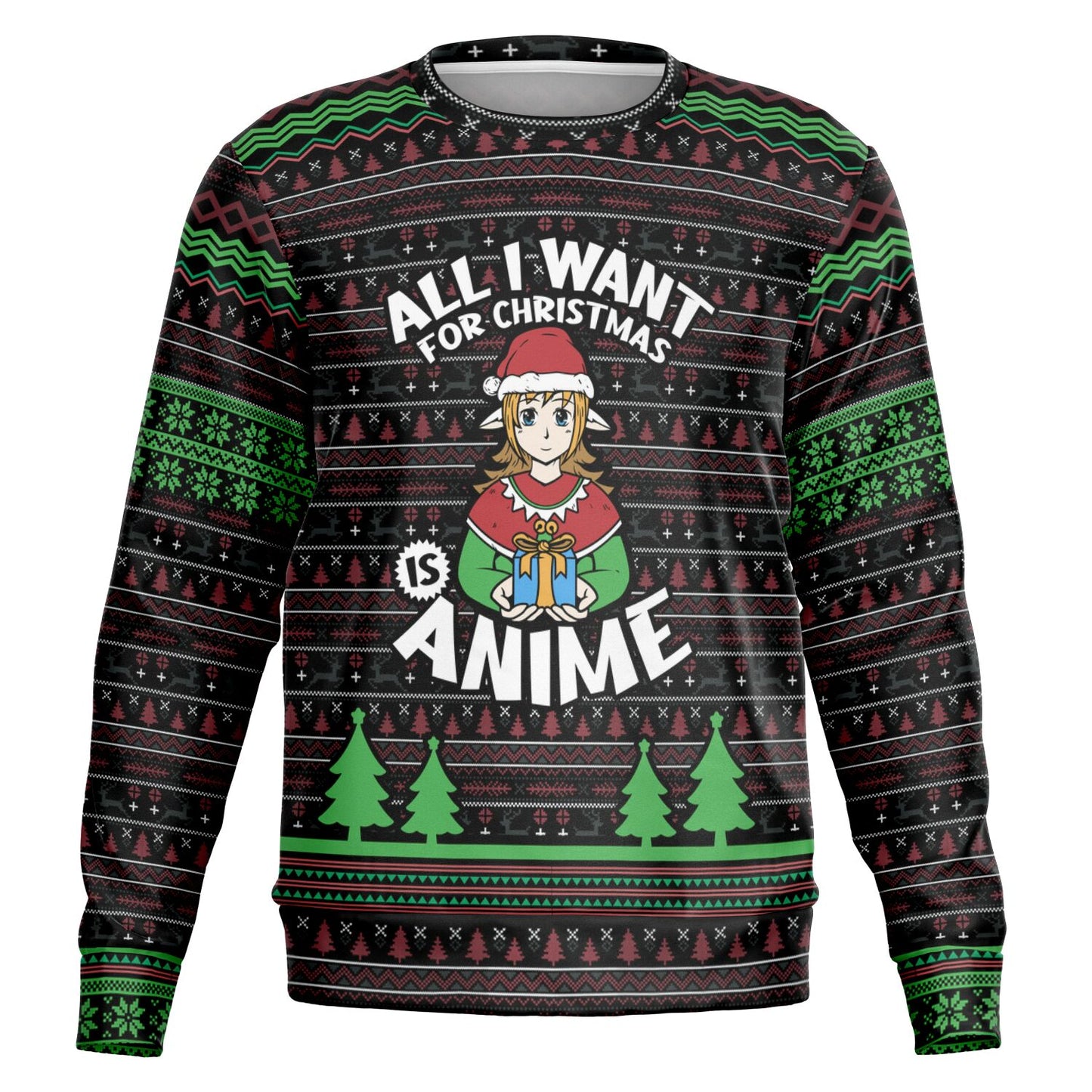 Limited edition ugly Christmas sweater anime edition