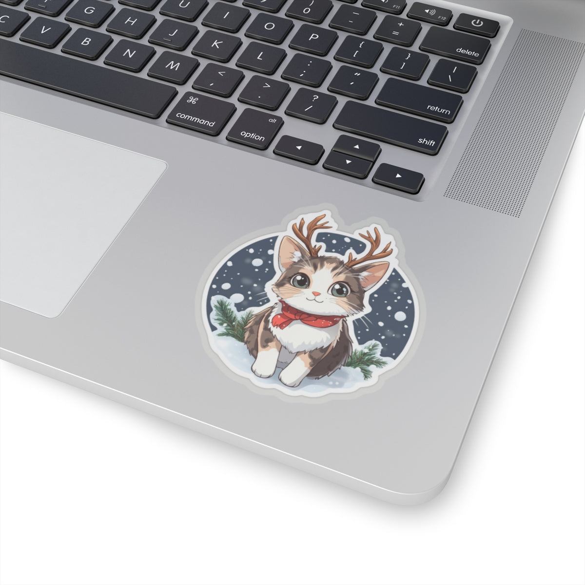 Cute Holiday Cat Stickers | Kiss-Cut Winter Stickers for Cat Lovers