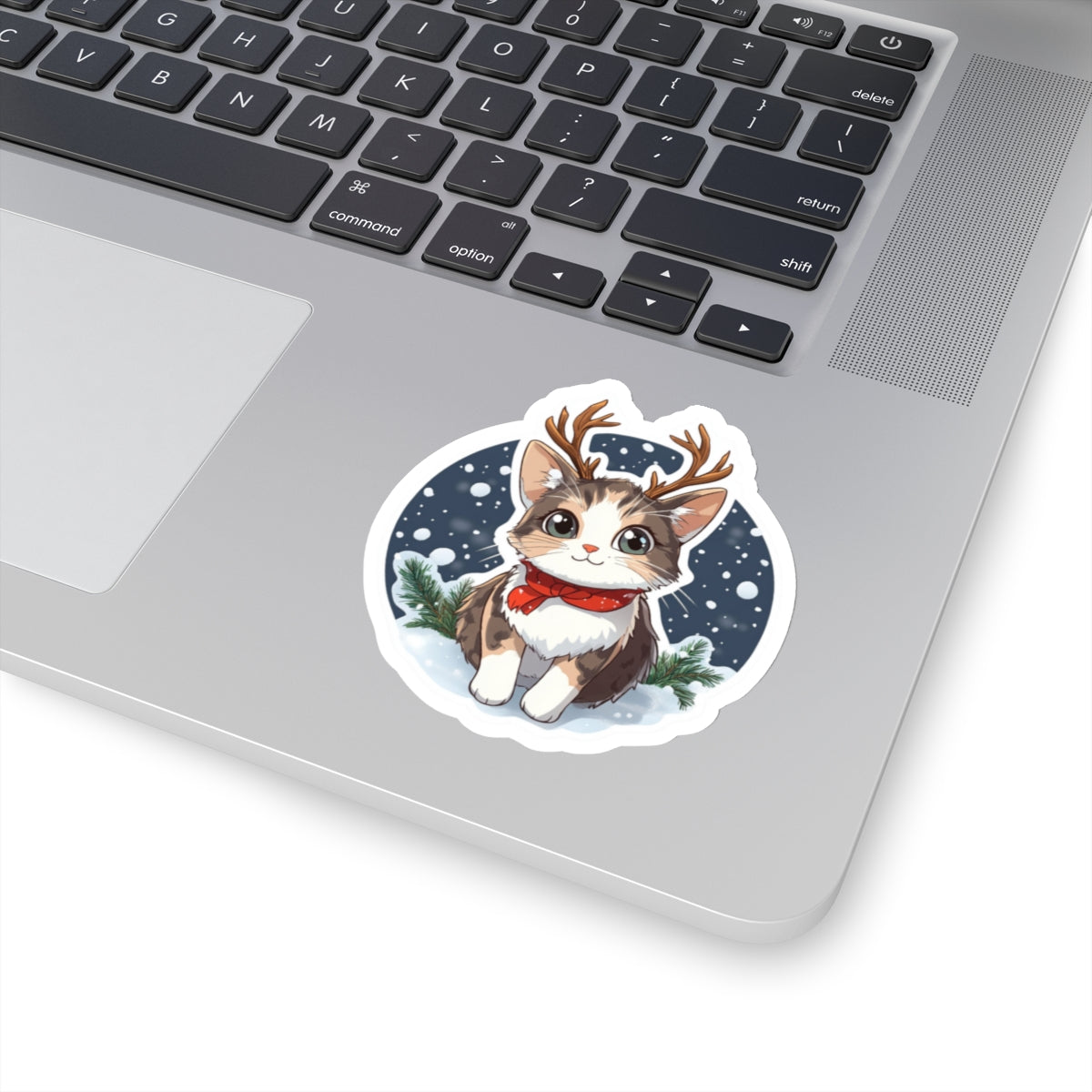 Cute Holiday Cat Stickers | Kiss-Cut Winter Stickers for Cat Lovers