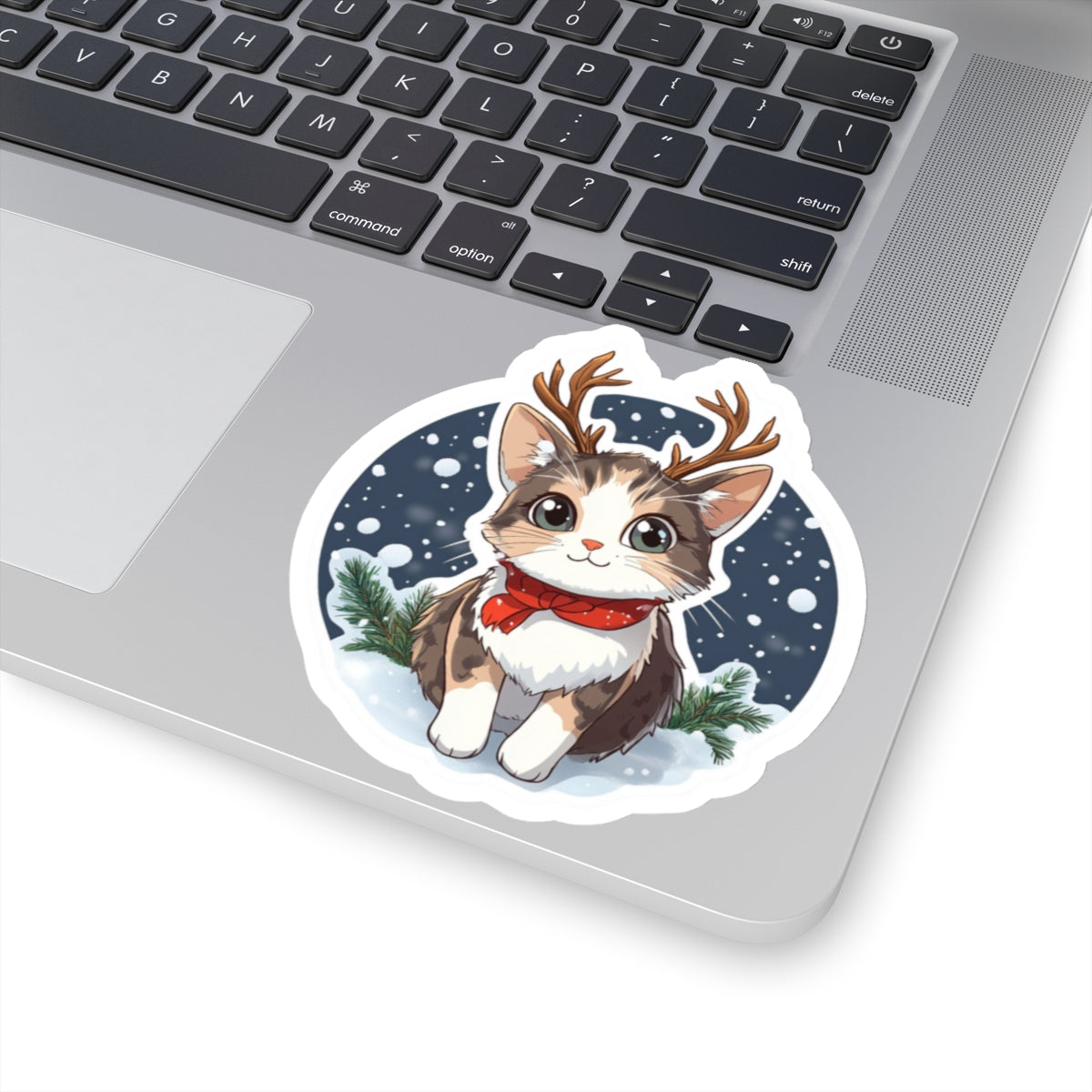 Cute Holiday Cat Stickers | Kiss-Cut Winter Stickers for Cat Lovers