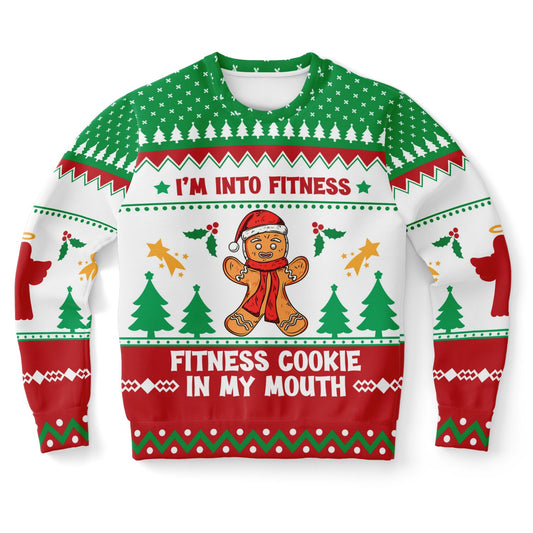 Limited edition fitness cookie  ugly Christmas sweater