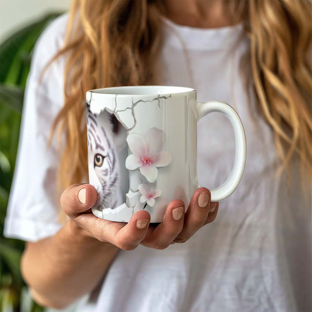 3D tiger mug